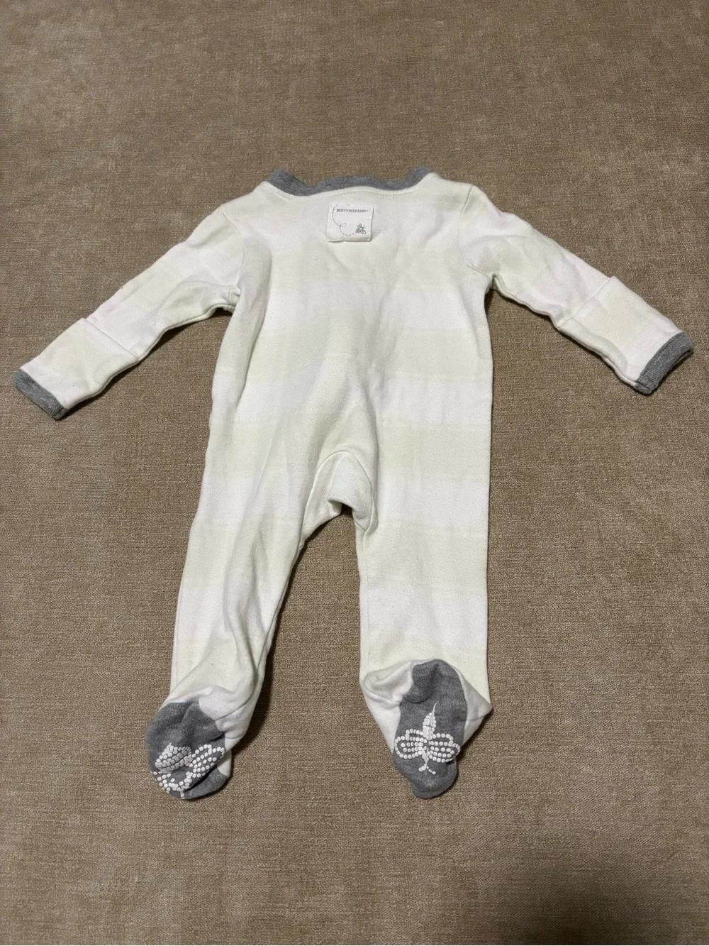 Burt's Bees Baby Striped Footed One-Piece